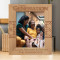 Three Generation Personalized Wooden Frame 8" x 10" Brown (Vertical)