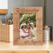 So Much Of What Is Great Has Sprung From The Closeness Of Family Ties Personalized Wooden Frame 4" x 6" Brown (Vertical)