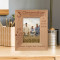 3 Generation A Tie To The Past & A Road To The Future Personalized Wooden Frame 3 1/2" x 5" Brown (Vertical)