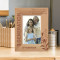 Children Are Born, Traditions Are Passed, The Love Continues Personalized Wooden Frame 4" x 6" Brown (Vertical)