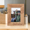 Family Is A Connection To Life, A Tie To The Past & A Road To The Future Personalized Wooden Frame 4" x 6" Brown (Vertical)