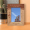 We Do The Impossible Every Day Personalized Wooden Frame 4" x 6" Brown (Vertical)