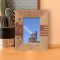 We Do The Impossible Every Day Personalized Wooden Frame 3 1/2" x 5" Brown (Vertical)