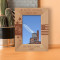 We Do The Impossible Every Day Personalized Wooden Frame 4" x 6" Brown (Vertical)
