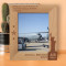 Spread Your Wings & Let The Eagle Inside You Fly Personalized Wooden Frame 8" x 10" Brown (Vertical)