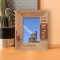 We Do The Impossible Every Day Personalized Wooden Frame 3 1/2" x 5" Brown (Vertical)