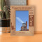 We Do The Impossible Every Day Personalized Wooden Frame 4" x 6" Brown (Vertical)