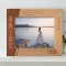 In All The World There Is No Heart For Me Like Yours Personalized Wooden Frame-10" x 8" Brown Horizontal