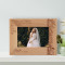 Happiness And Confidence Are The Prettiest Things You Can Wear On Your Wedding Day Personalized Wooden Frame-6" x 4" Brown Horizontal