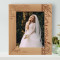 Happiness And Confidence Are The Prettiest Things You Can Wear On Your Wedding Day Personalized Wooden Frame 8" x 10" Brown (Vertical)
