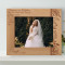 Happiness And Confidence Are The Prettiest Things You Can Wear On Your Wedding Day Personalized Wooden Frame-10" x 8" Brown Horizontal