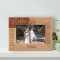 Because Of You, I Can Feel Myself Personalized Wooden Frame-6" x 4" Brown Horizontal