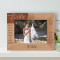 Because Of You, I Can Feel Myself Personalized Wooden Frame-7" x 5" Brown Horizontal