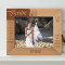 Because Of You, I Can Feel Myself Personalized Wooden Frame-10" x 8" Brown Horizontal