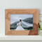 Sometimes The Heart Sees What Is Invisible To The Eye Personalized Wooden Frame-7" x 5" Brown Horizontal