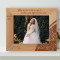 Because Of You, I Can Feel Myself Personalized Wooden Frame-10" x 8" Brown Horizontal