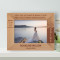Love Does Not Consist Of Gazing At Each Other Personalized Wooden Frame-7" x 5" Brown Horizontal