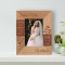 Happiness Looks Gorgeous On You Personalized Wooden Frame 3 1/2" x 5" Brown (Vertical)