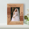 Happiness Looks Gorgeous On You Personalized Wooden Frame 4" x 6" Brown (Vertical)