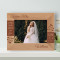 Happiness Looks Gorgeous On You Personalized Wooden Frame-7" x 5" Brown Horizontal