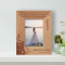 Marriage Is Sharing Life With Your Best Friend Personalized Wooden Frame 3 1/2" x 5" Brown (Vertical)