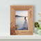 Marriage Is Sharing Life With Your Best Friend Personalized Wooden Frame 4" x 6" Brown (Vertical)