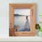 Marriage Is Sharing Life With Your Best Friend Personalized Wooden Frame 5" x 7" Brown (Vertical)