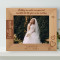 Nothing Can Make A Woman Look Beautiful Like The Glow On Her Wedding Day Personalized Wooden Frame-10" x 8" Brown Horizontal