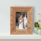 I Can't Think Of Any Better Representation Of Beauty Personalized Wooden Frame 3 1/2" x 5" Brown (Vertical)
