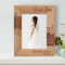 Bride Time The Impossible, Possible Personalized Wooden Frame 5" x 7" Brown (Vertical)