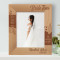 Bride Time The Impossible, Possible Personalized Wooden Frame 8" x 10" Brown (Vertical)