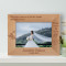 One Word Frees Us Of All The Weight And Pain Of Life Personalized Wooden Frame-7" x 5" Brown Horizontal
