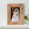 When I Look At You, I See Everything I've Ever Wanted Personalized Wooden Frame 4" x 6" Brown (Vertical)