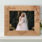 When I Look At You, I See Everything I've Ever Wanted Personalized Wooden Frame-10" x 8" Brown Horizontal