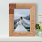 I Look At You And See The Rest Of My Life Personalized Wooden Frame 5" x 7" Brown (Vertical)