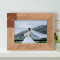 I Look At You And See The Rest Of My Life Personalized Wooden Frame-7" x 5" Brown Horizontal