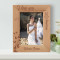 I Love You More Today Than Yesterday Personalized Wooden Frame 5" x 7" Brown (Vertical)