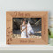 I Love You More Today Than Yesterday Personalized Wooden Frame-7" x 5" Brown Horizontal