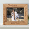 I Love You More Today Than Yesterday Personalized Wooden Frame-10" x 8" Brown Horizontal