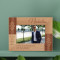 I Promise To Never Forget That Personalized Wooden Frame-6" x 4" Brown Horizontal