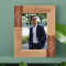 I Promise To Never Forget That Personalized Wooden Frame 5" x 7" Brown (Vertical)