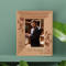 I Vow To Fiercely Love You In All Your Forms, Now And Forever Personalized Wooden Frame 3 1/2" x 5" Brown (Vertical)