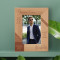 Love Must Be As Much A Light As It Is A Flame Personalized Wooden Frame 4" x 6" Brown (Vertical)