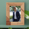 Love Must Be As Much A Light As It Is A Flame Personalized Wooden Frame 5" x 7" Brown (Vertical)