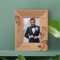 I Promise To Never Forget That This Is Once - In - A - Lifetime Love Personalized Wooden Frame 3 1/2" x 5" Brown (Vertical)