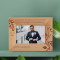 I Promise To Never Forget That This Is Once - In - A - Lifetime Love Personalized Wooden Frame-6" x 4" Brown Horizontal
