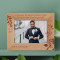 I Promise To Never Forget That This Is Once - In - A - Lifetime Love Personalized Wooden Frame-7" x 5" Brown Horizontal