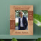Because Of You, I Can Feel Myself Slowly, But Surely, Becoming The Me Personalized Wooden Frame 4" x 6" Brown (Vertical)
