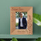 Millions Of Tiny Moments Create Your Love Story Personalized Wooden Frame 3 1/2" x 5" Brown (Vertical)