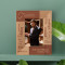 Groom Personalized Wooden Frame 3 1/2" x 5" Brown (Vertical)